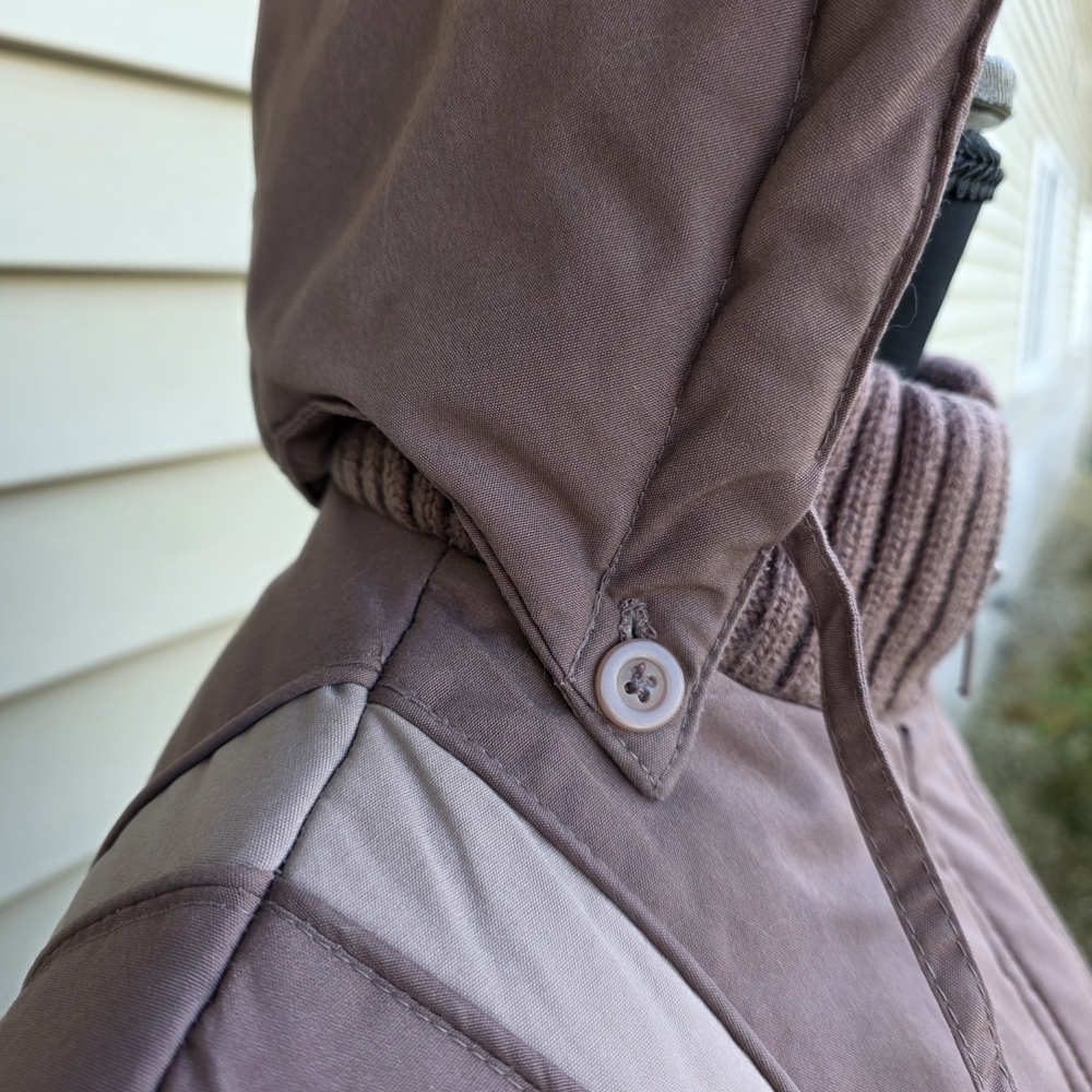Vintage Reef II Mauve Long Hooded Winter Coat – Made in Korea – Size 14 - Picture 6 of 13
